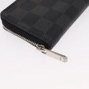 LOUIS VUITTON Damier Graphite Zippy Coin Purse Coin Purse N63076 LV Auth 154209-8