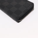 LOUIS VUITTON Damier Graphite Zippy Coin Purse Coin Purse N63076 LV Auth 154209-9