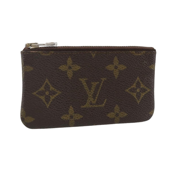 LOUIS VUITTON Monogram Pochette Cles Coin Purse M60033 LV Auth 154210