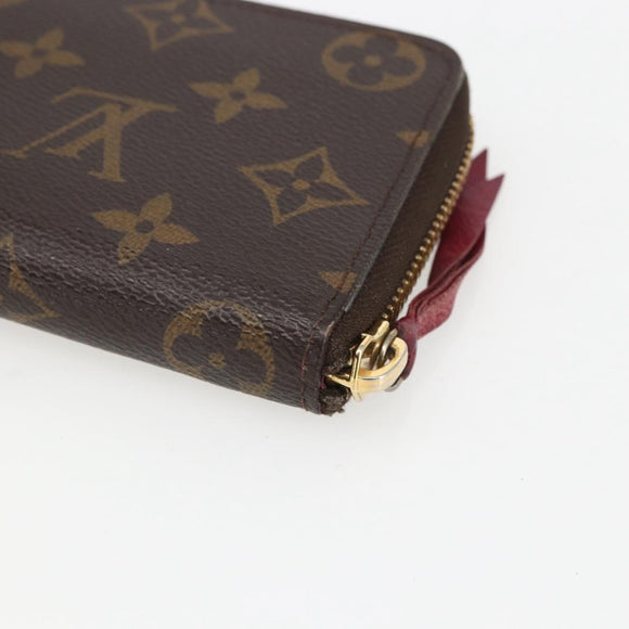LOUIS VUITTON Monogram Portefeuille Clemence Long Wallet M60742 LV Auth 154211