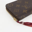 LOUIS VUITTON Monogram Portefeuille Clemence Long Wallet M60742 LV Auth 154211-15