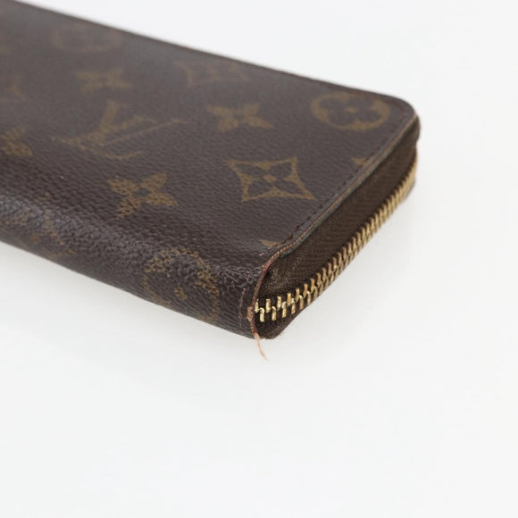 LOUIS VUITTON Monogram Portefeuille Clemence Long Wallet M60742 LV Auth 154212