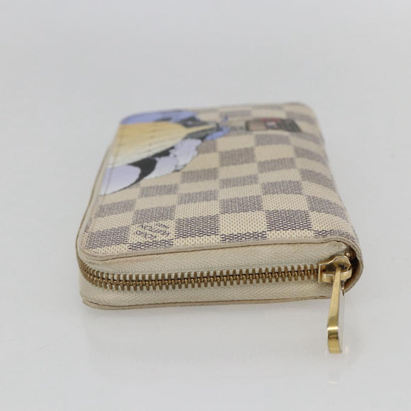 LOUIS VUITTON Damier Azur Illustre balloon Zippy Wallet N63006 LV Auth 154213
