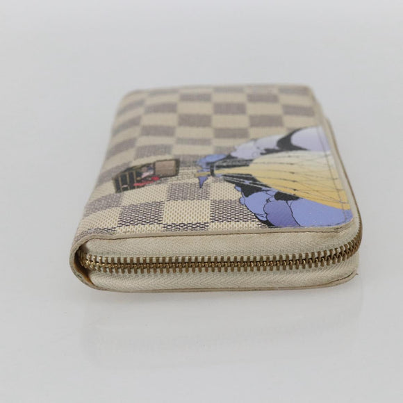 LOUIS VUITTON Damier Azur Illustre balloon Zippy Wallet N63006 LV Auth 154213