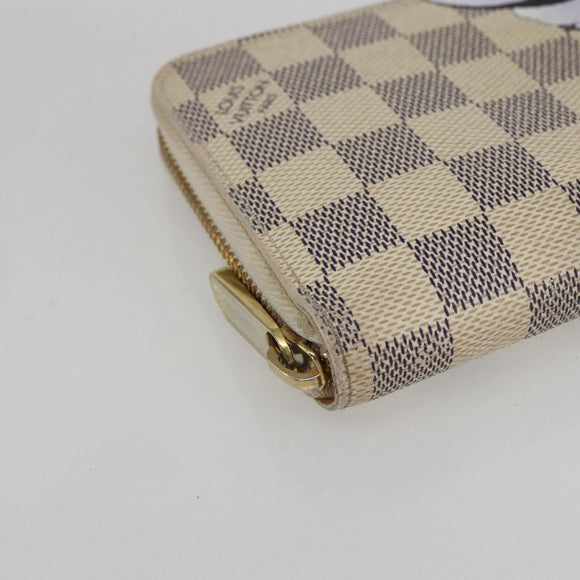 LOUIS VUITTON Damier Azur Illustre balloon Zippy Wallet N63006 LV Auth 154213