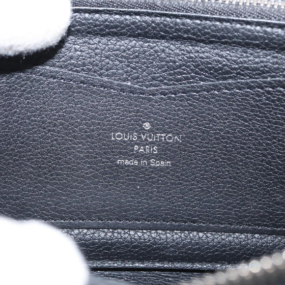 LOUIS VUITTON Zippy Rock Me Long Wallet Leather Black M62622 LV Auth 154214