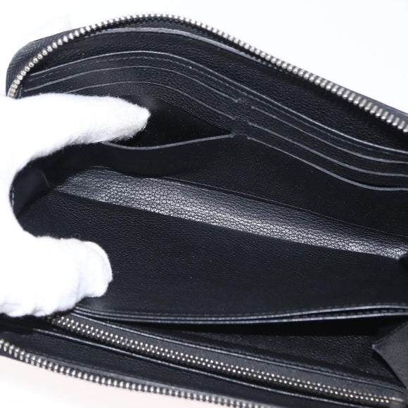 LOUIS VUITTON Zippy Rock Me Long Wallet Leather Black M62622 LV Auth 154214