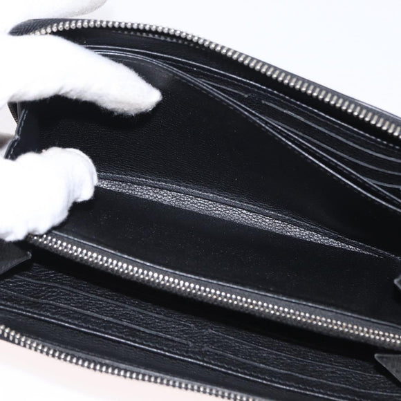 LOUIS VUITTON Zippy Rock Me Long Wallet Leather Black M62622 LV Auth 154214