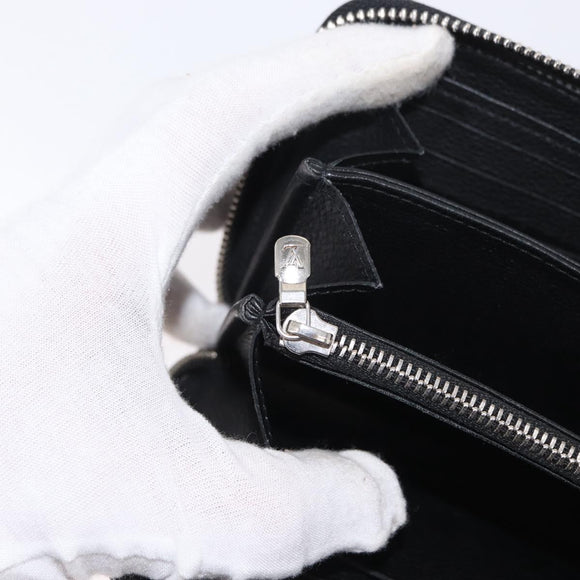 LOUIS VUITTON Zippy Rock Me Long Wallet Leather Black M62622 LV Auth 154214