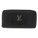 LOUIS VUITTON Zippy Rock Me Long Wallet Leather Black M62622 LV Auth 154214-2