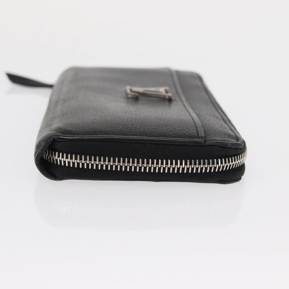 LOUIS VUITTON Zippy Rock Me Long Wallet Leather Black M62622 LV Auth 154214