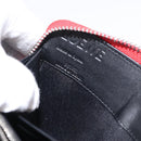 LOEWE Long Wallet Leather Red Silver Auth 154215-12
