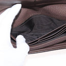 GUCCI GG Supreme Web Sherry Line Long Wallet PVC Beige Red 523153 Auth 154216-15