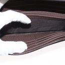 GUCCI GG Supreme Web Sherry Line Long Wallet PVC Beige Red 523153 Auth 154216-17