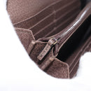 GUCCI GG Supreme Web Sherry Line Long Wallet PVC Beige Red 523153 Auth 154216-18