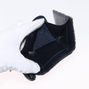 Christian Dior Trotter Canvas Trifold Wallet Navy Gold Auth 154218-10