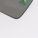 FENDI Coin Purse Leather Gray Gold Auth 154219-14