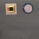 FENDI Coin Purse Leather Gray Gold Auth 154219-10