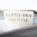 FENDI Coin Purse Leather Gray Gold Auth 154219-12