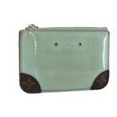 LOUIS VUITTON Vernis Miroir Pochette Cles Purse Mint Green M63854 LV Auth 154221-1