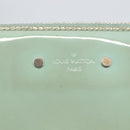 LOUIS VUITTON Vernis Miroir Pochette Cles Purse Mint Green M63854 LV Auth 154221-8