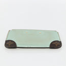 LOUIS VUITTON Vernis Miroir Pochette Cles Purse Mint Green M63854 LV Auth 154221-6