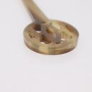 HERMES Buffalo Horn Kankanashi plastic Beige Auth 154222-11