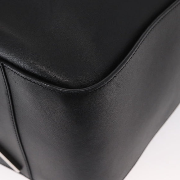 LOEWE Hammock Bag Leather Loewe x Paula's Ibiza Black Silver Auth 154224SM