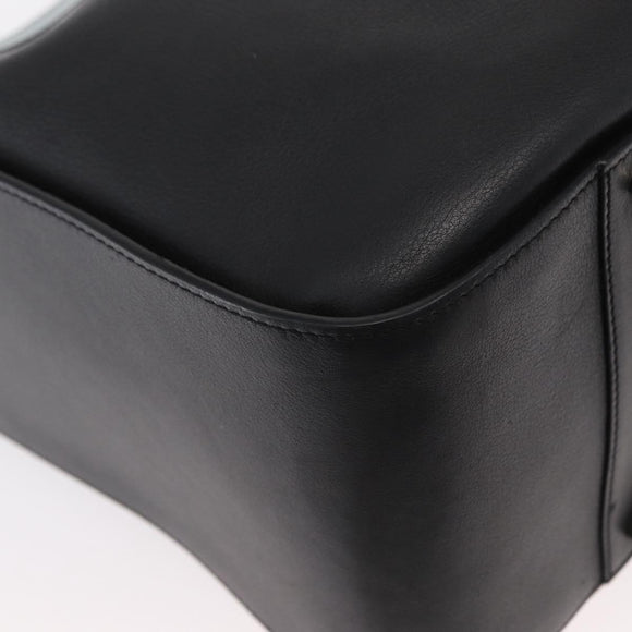 LOEWE Hammock Bag Leather Loewe x Paula's Ibiza Black Silver Auth 154224SM