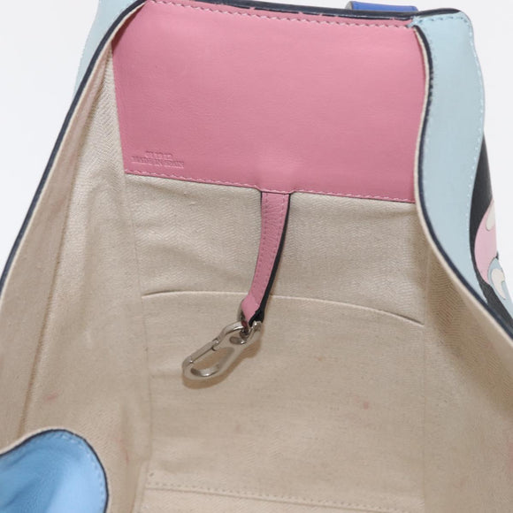 LOEWE Hammock Bag Leather Loewe x Paula's Ibiza Black Silver Auth 154224SM