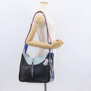 LOEWE Hammock Bag Leather Loewe x Paula's Ibiza Black Silver Auth 154224SM-24