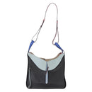 LOEWE Hammock Bag Leather Loewe x Paula's Ibiza Black Silver Auth 154224SM-2