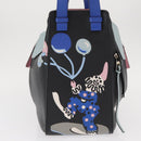 LOEWE Hammock Bag Leather Loewe x Paula's Ibiza Black Silver Auth 154224SM-3