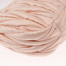 Miu Miu Matelasse Wonder Hand Bag Satin Pink Gold 5BC125 Auth 154226SM-15