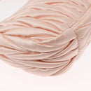 Miu Miu Matelasse Wonder Hand Bag Satin Pink Gold 5BC125 Auth 154226SM-17