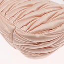Miu Miu Matelasse Wonder Hand Bag Satin Pink Gold 5BC125 Auth 154226SM-18