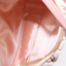 Miu Miu Matelasse Wonder Hand Bag Satin Pink Gold 5BC125 Auth 154226SM-11