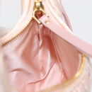 Miu Miu Matelasse Wonder Hand Bag Satin Pink Gold 5BC125 Auth 154226SM-22