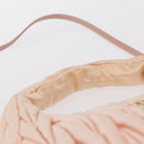 Miu Miu Matelasse Wonder Hand Bag Satin Pink Gold 5BC125 Auth 154226SM-8