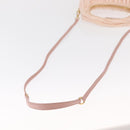 Miu Miu Matelasse Wonder Hand Bag Satin Pink Gold 5BC125 Auth 154226SM-9