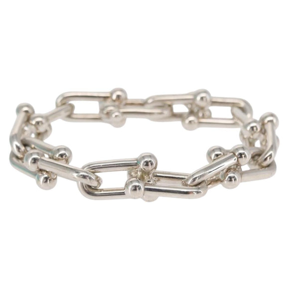 TIFFANY&Co. Hardware Large Bracelet Ag925 Silver Auth 154227SM