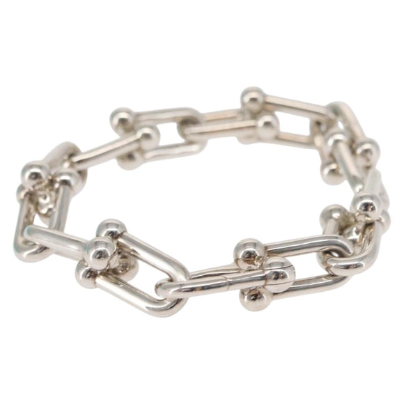 TIFFANY&Co. Hardware Large Bracelet Ag925 Silver Auth 154227SM
