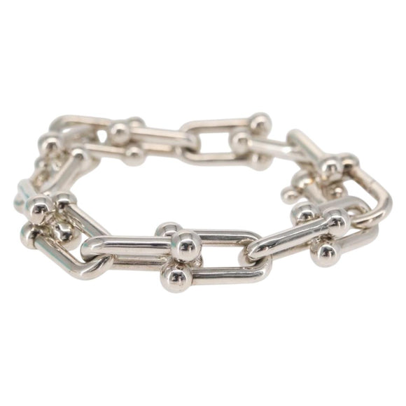 TIFFANY&Co. Hardware Large Bracelet Ag925 Silver Auth 154227SM