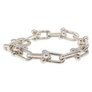 TIFFANY&Co. Hardware Large Bracelet Ag925 Silver Auth 154227SM-4