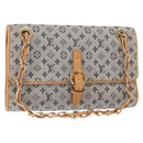 LOUIS VUITTON Monogram Mini Camille Chain Shoulder Bag Blue M92002 Auth 154228SM-1