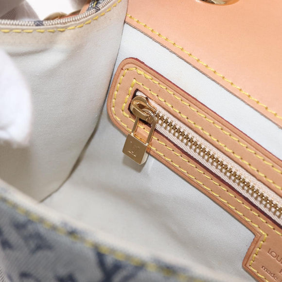 LOUIS VUITTON Monogram Mini Camille Chain Shoulder Bag Blue M92002 Auth 154228SM