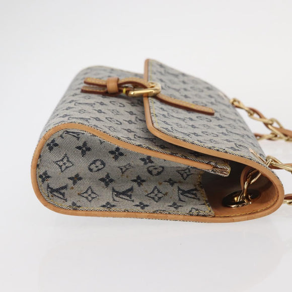 LOUIS VUITTON Monogram Mini Camille Chain Shoulder Bag Blue M92002 Auth 154228SM