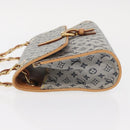 LOUIS VUITTON Monogram Mini Camille Chain Shoulder Bag Blue M92002 Auth 154228SM-5