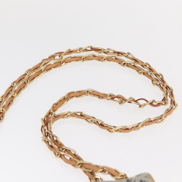 LOUIS VUITTON Monogram Mini Camille Chain Shoulder Bag Blue M92002 Auth 154228SM