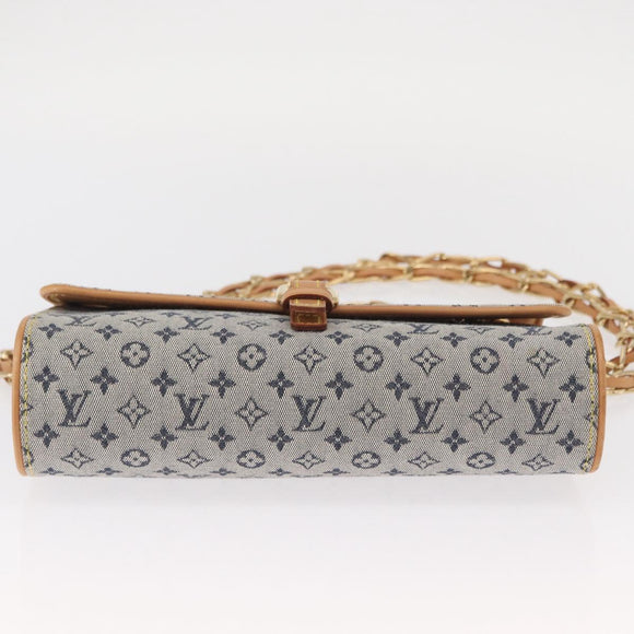 LOUIS VUITTON Monogram Mini Camille Chain Shoulder Bag Blue M92002 Auth 154228SM